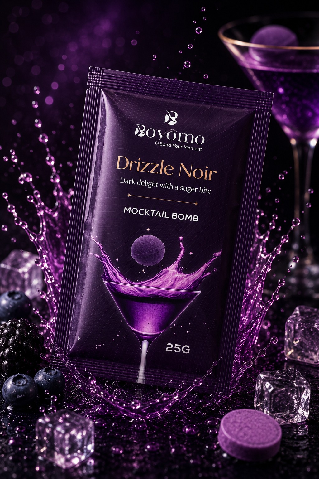 Drizzle Noir Mocktail Bomb